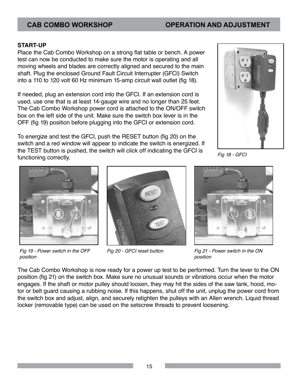 Barranca Diamond CAB COMBO WORKSHOP User Manual | Page 15 / 40