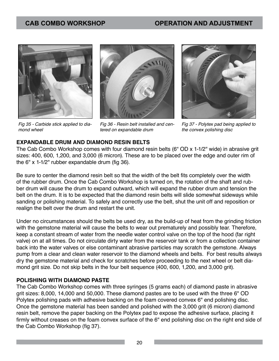 Barranca Diamond CAB COMBO WORKSHOP User Manual | Page 20 / 40