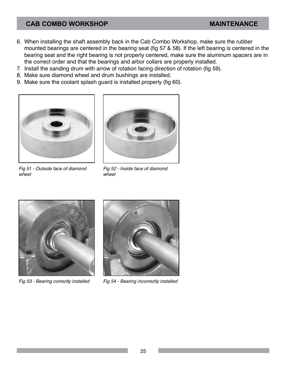 Cab combo workshop maintenance | Barranca Diamond CAB COMBO WORKSHOP User Manual | Page 25 / 40