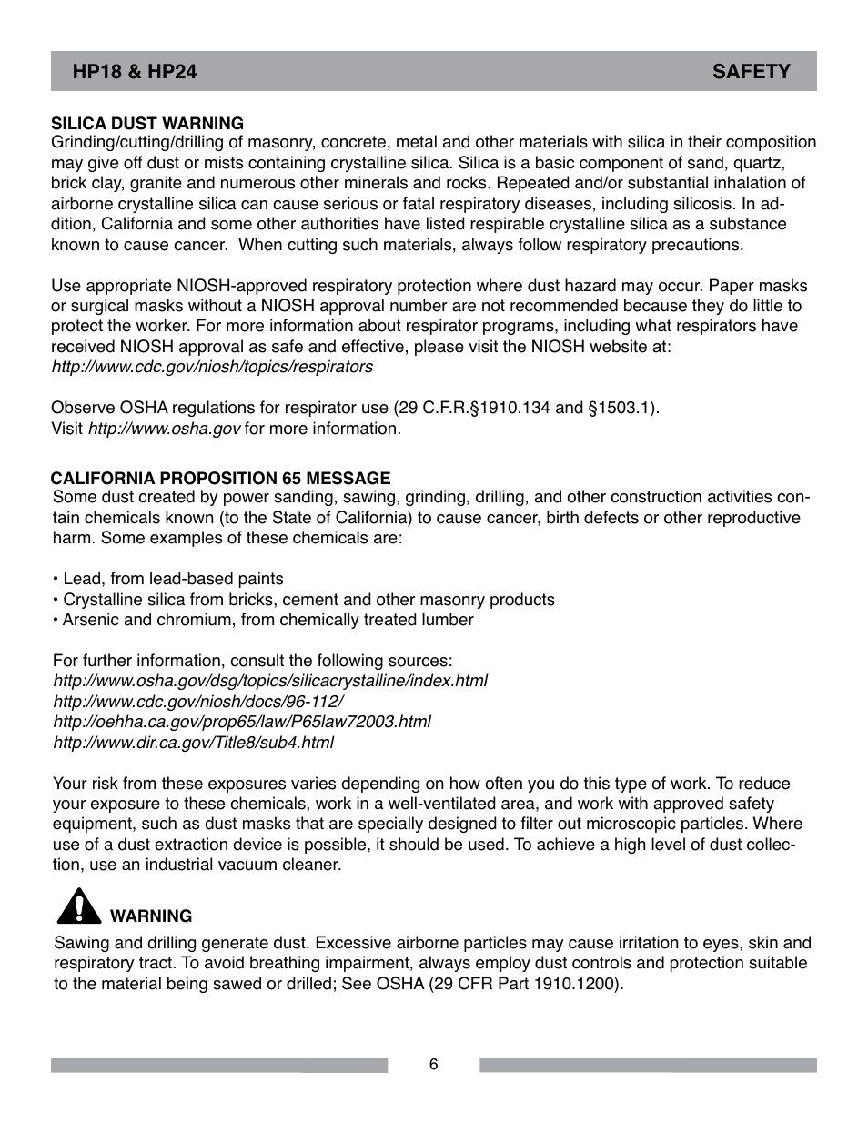 Barranca Diamond HP18 Slab Saw User Manual | Page 6 / 40