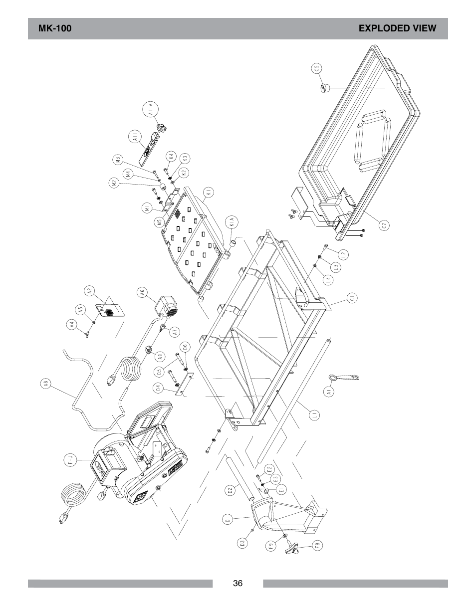 Barranca Diamond MK-100 TILE SAW User Manual | Page 36 / 44