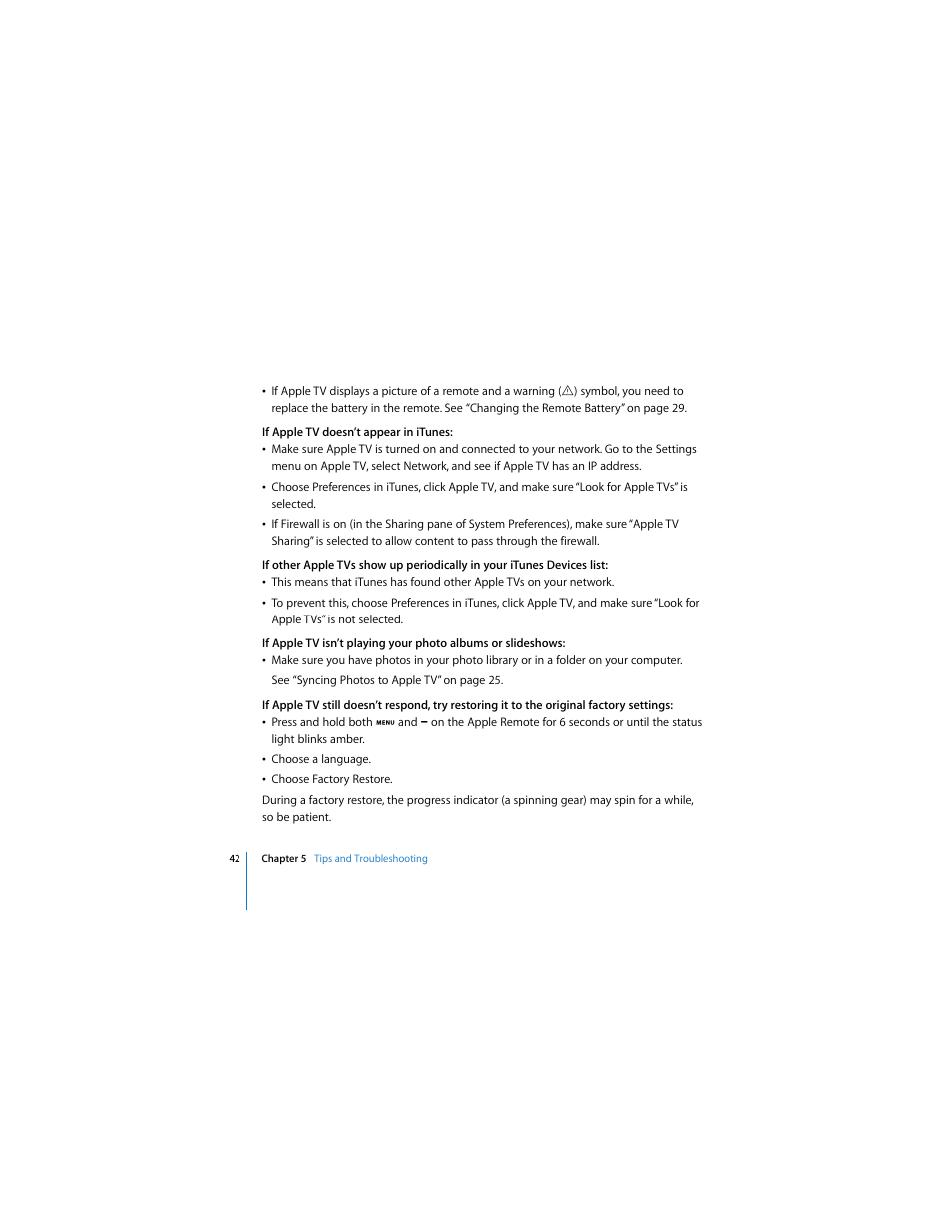 Apple TV User Manual | Page 42 / 48
