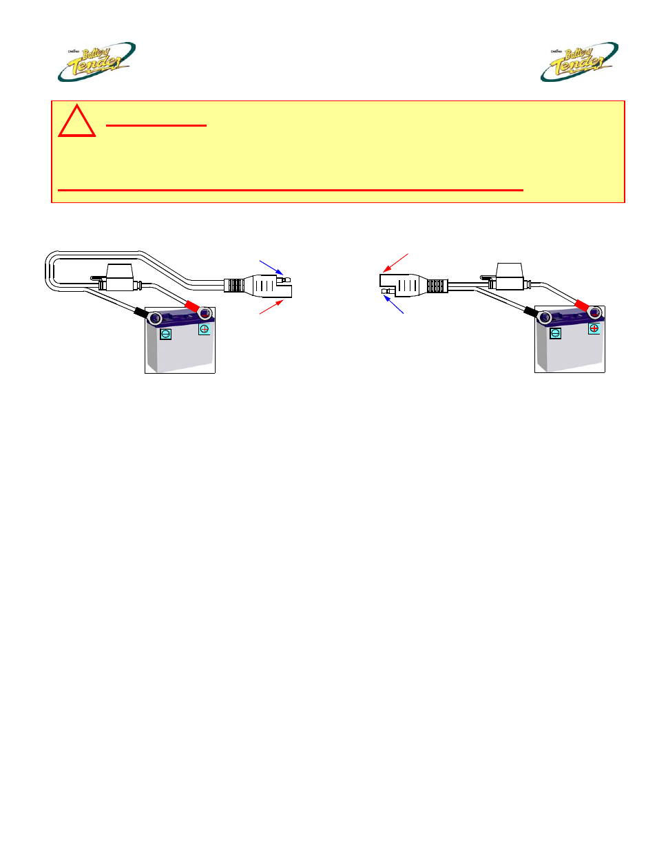 Danger, These cables are not jumper cables, Deltran battery tender | Wp800 | Battery Tender Waterproof 800 International - 12V @ 800 mA (PN 022-0150-DL-WH) Installation User Manual | Page 2 / 2