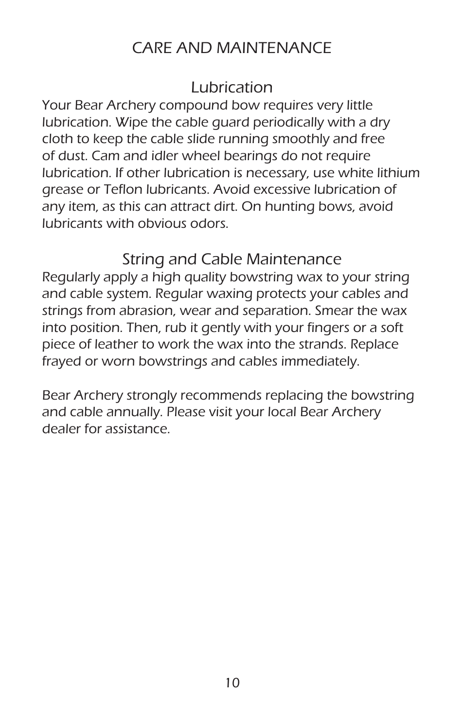 Bear Archery Compound Bow 2014 User Manual | Page 13 / 40