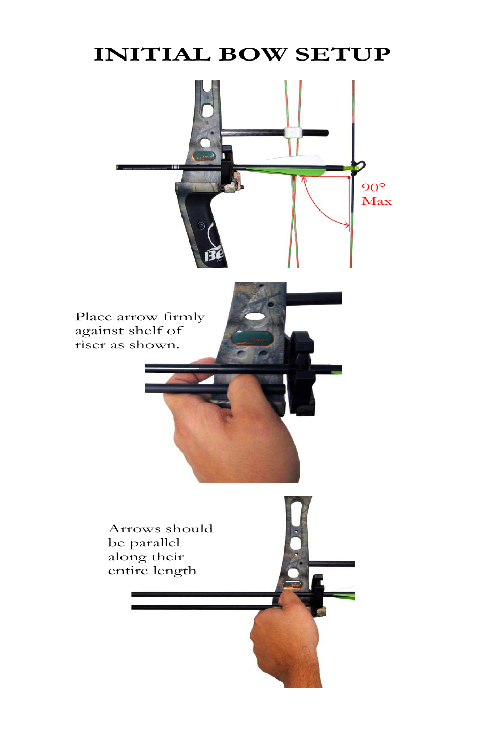 Initial bow setup | Bear Archery Compound Bow 2011 User Manual | Page 24 / 28