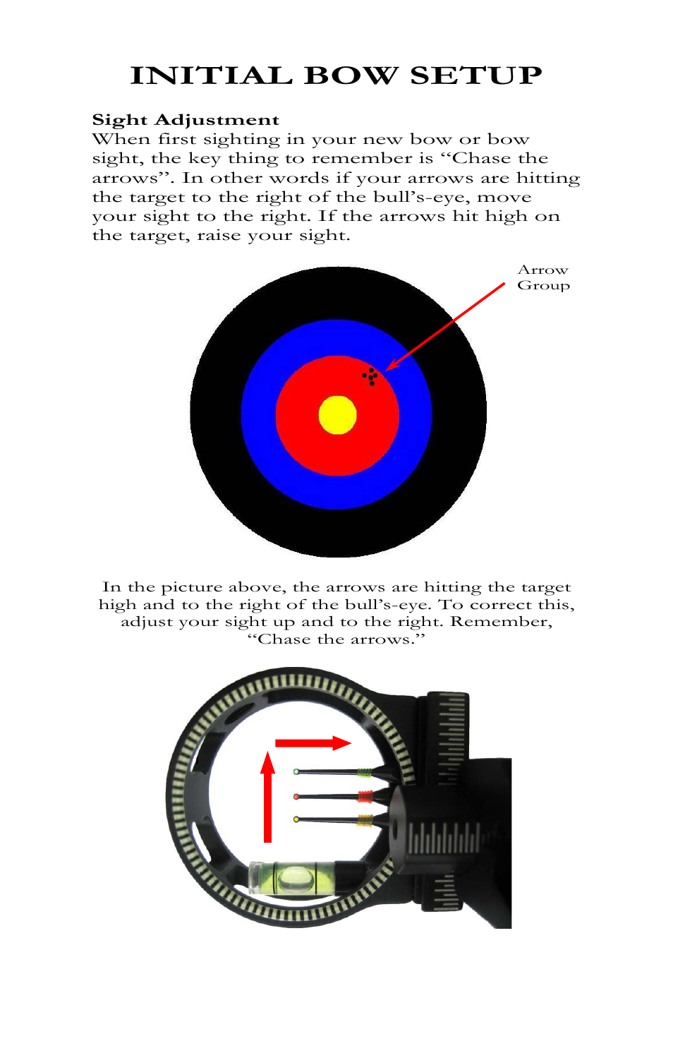 Initial bow setup | Bear Archery Compound Bow 2011 User Manual | Page 25 / 28