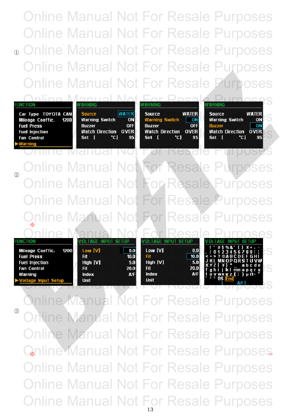 Other setting 2, Online manual not for resale purposes | BLITZ R-VIT i-Color User Manual | Page 14 / 19