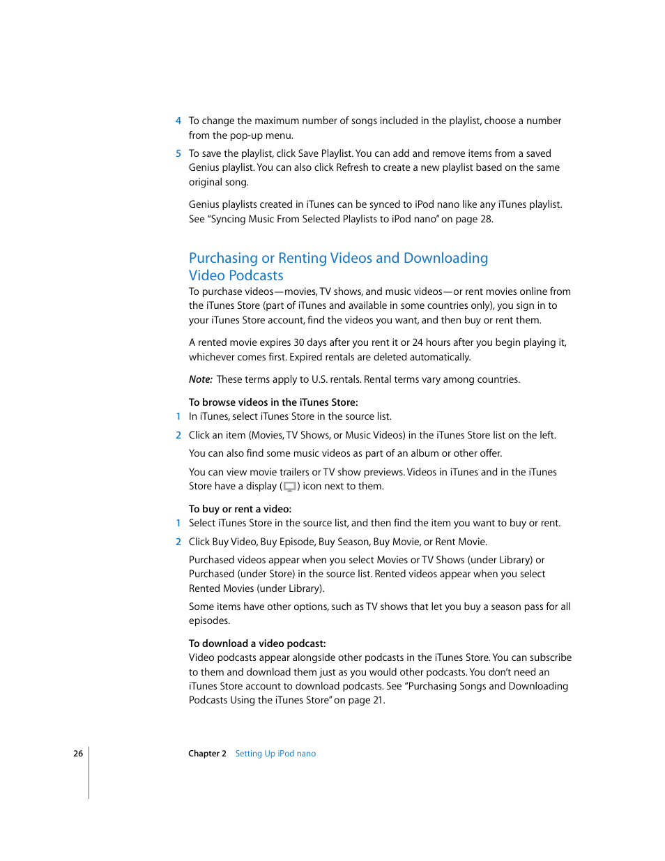 Apple iPod nano User Manual | Page 26 / 80