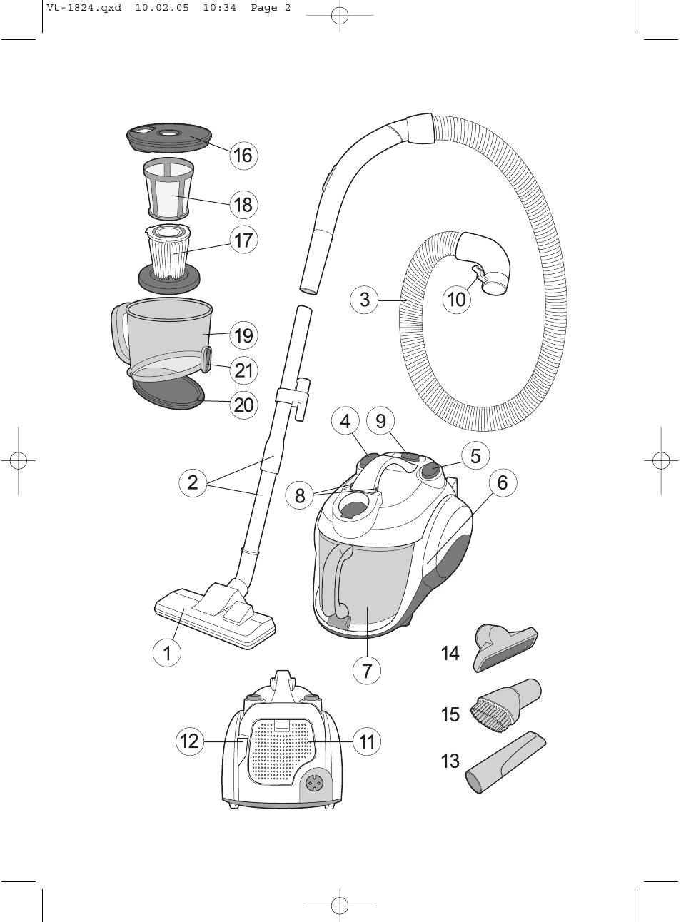 Vitek VT-1824 User Manual | Page 2 / 44