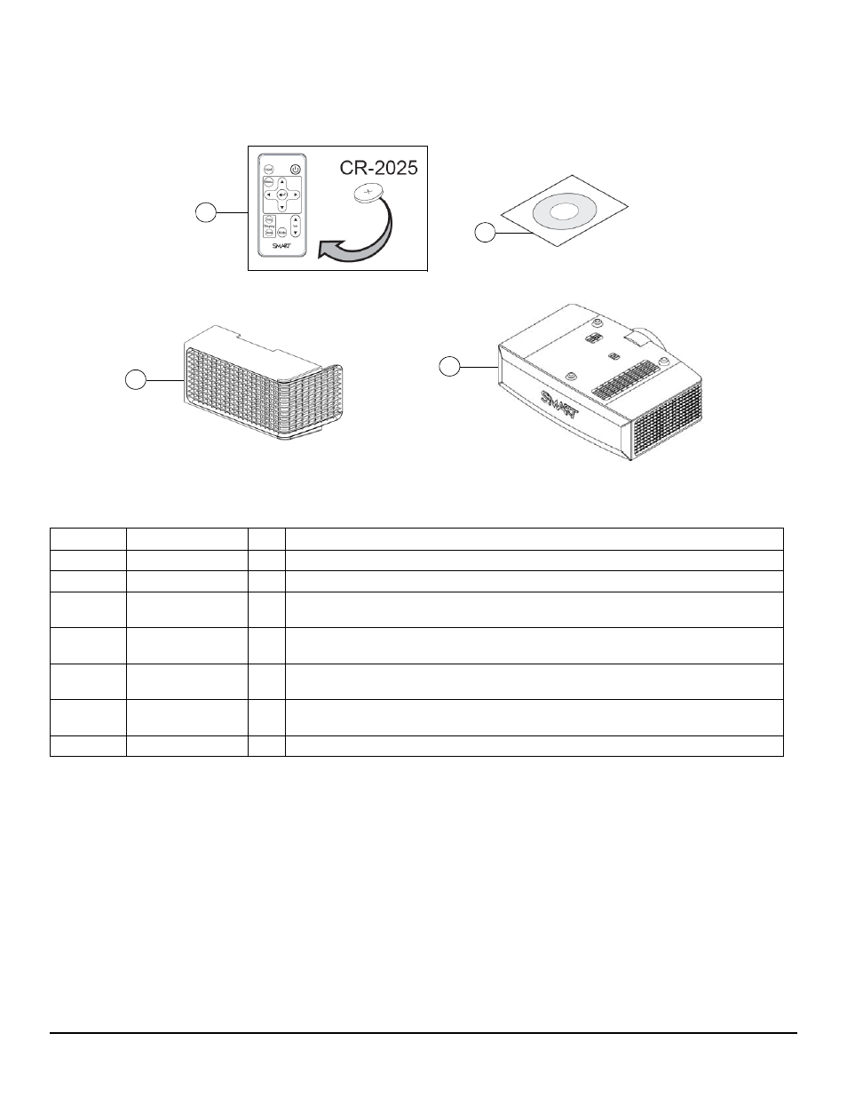 Uf55/uf55w projector | Airfree Service Parts UF55-RFK-500 User Manual | Page 8 / 9