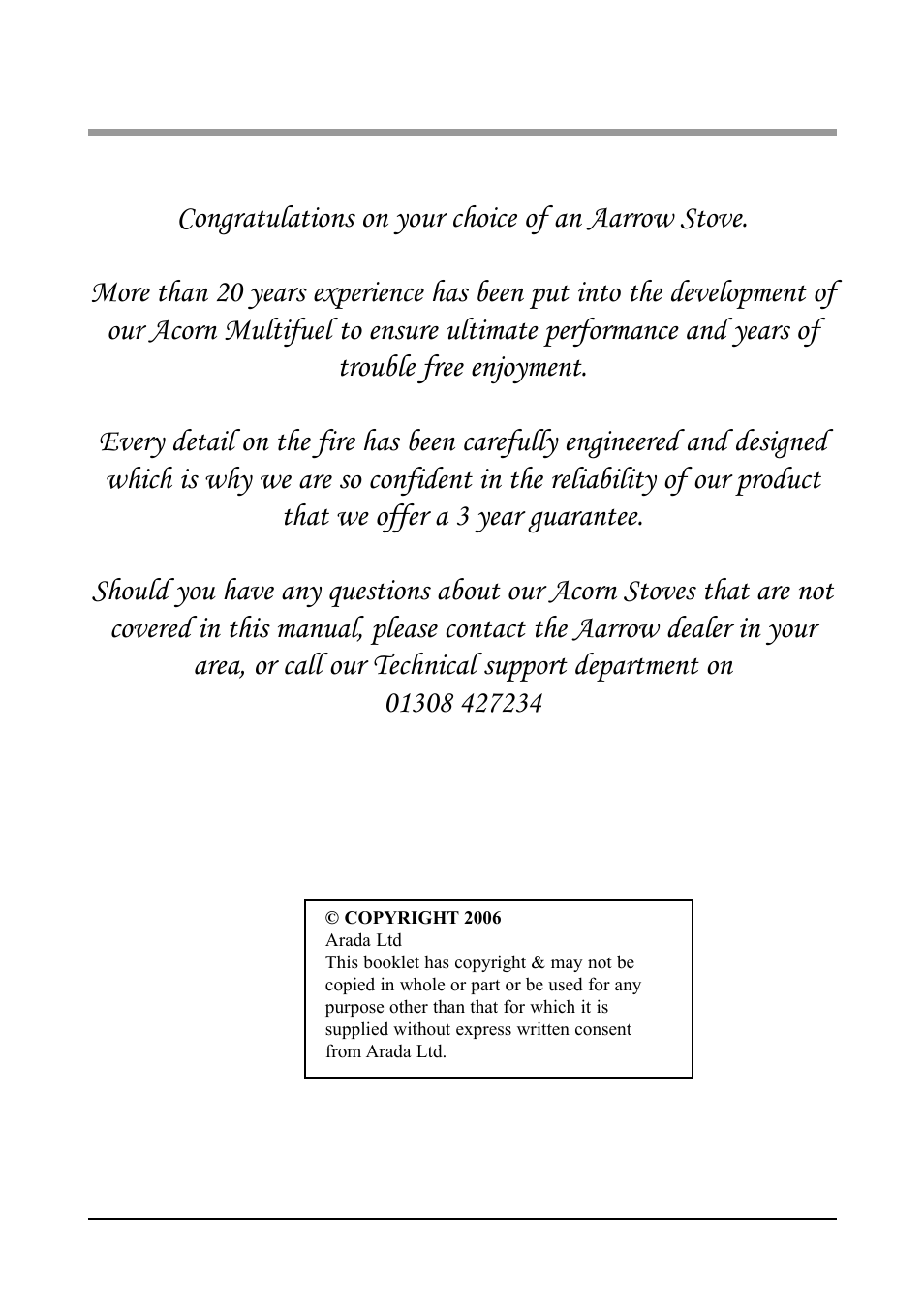 Aarrow Fires Tf 70 User Manual | Page 2 / 28