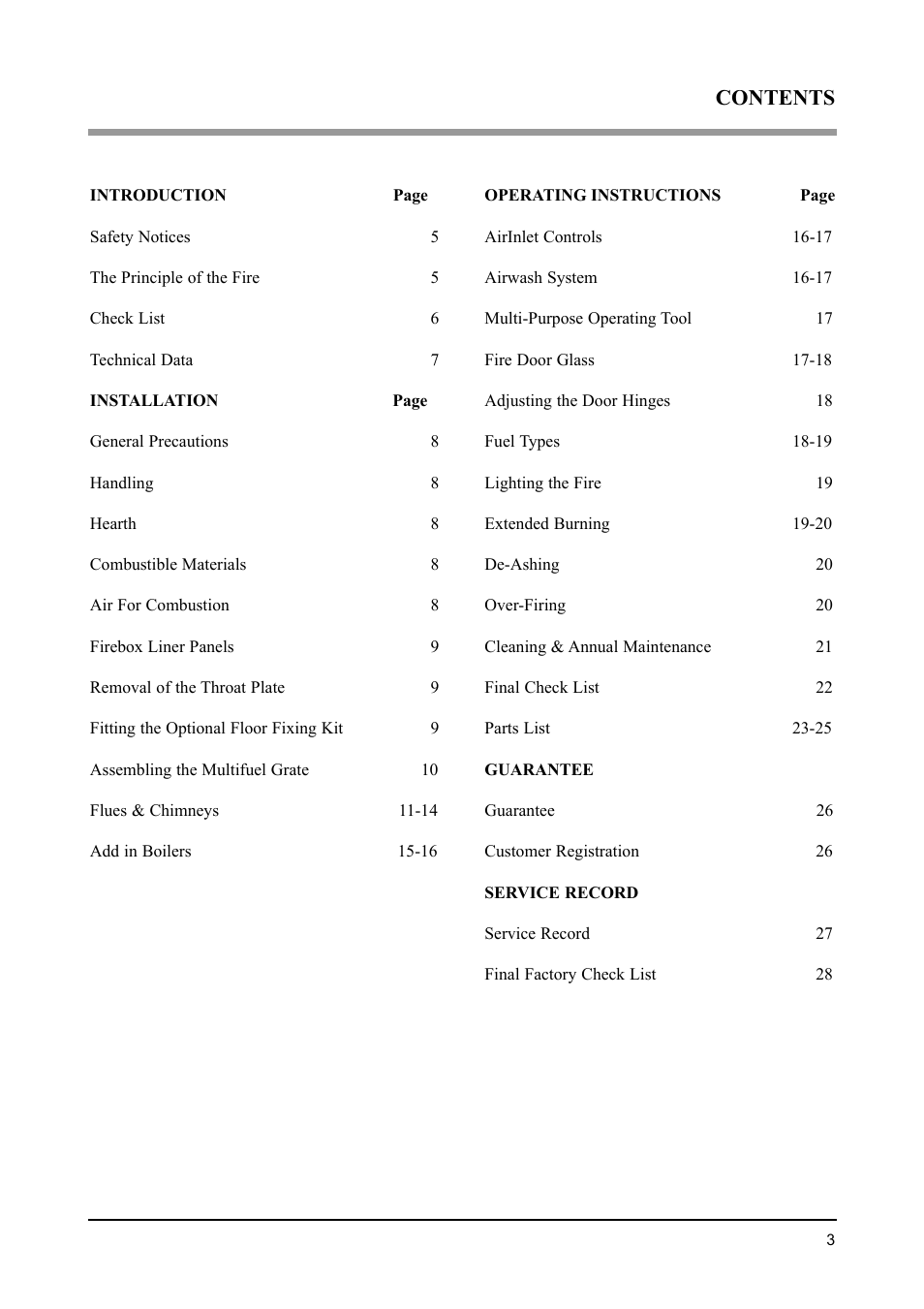Aarrow Fires Tf 70 User Manual | Page 3 / 28