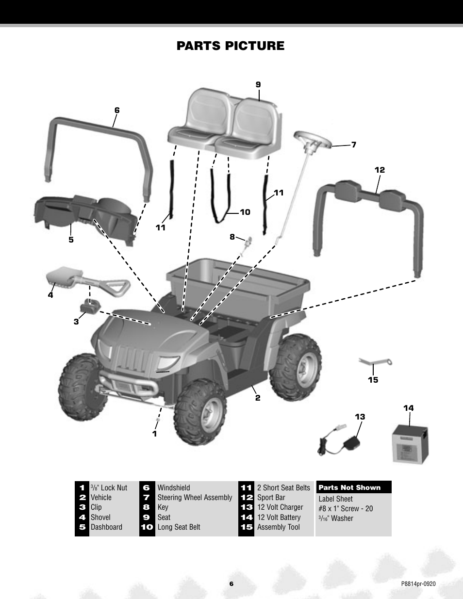 Parts picture | Arctic Cat MONSTER TRACTION P8814 User Manual | Page 6 / 25