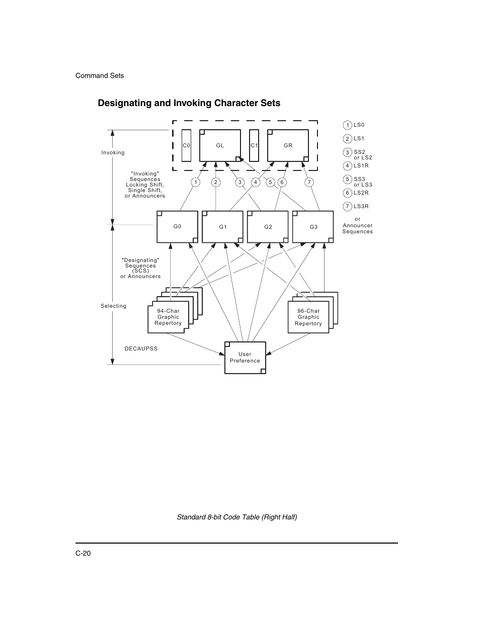 Designating and invoking character sets | Dascom LA48N/LA48W User Guide User Manual | Page 152 / 206