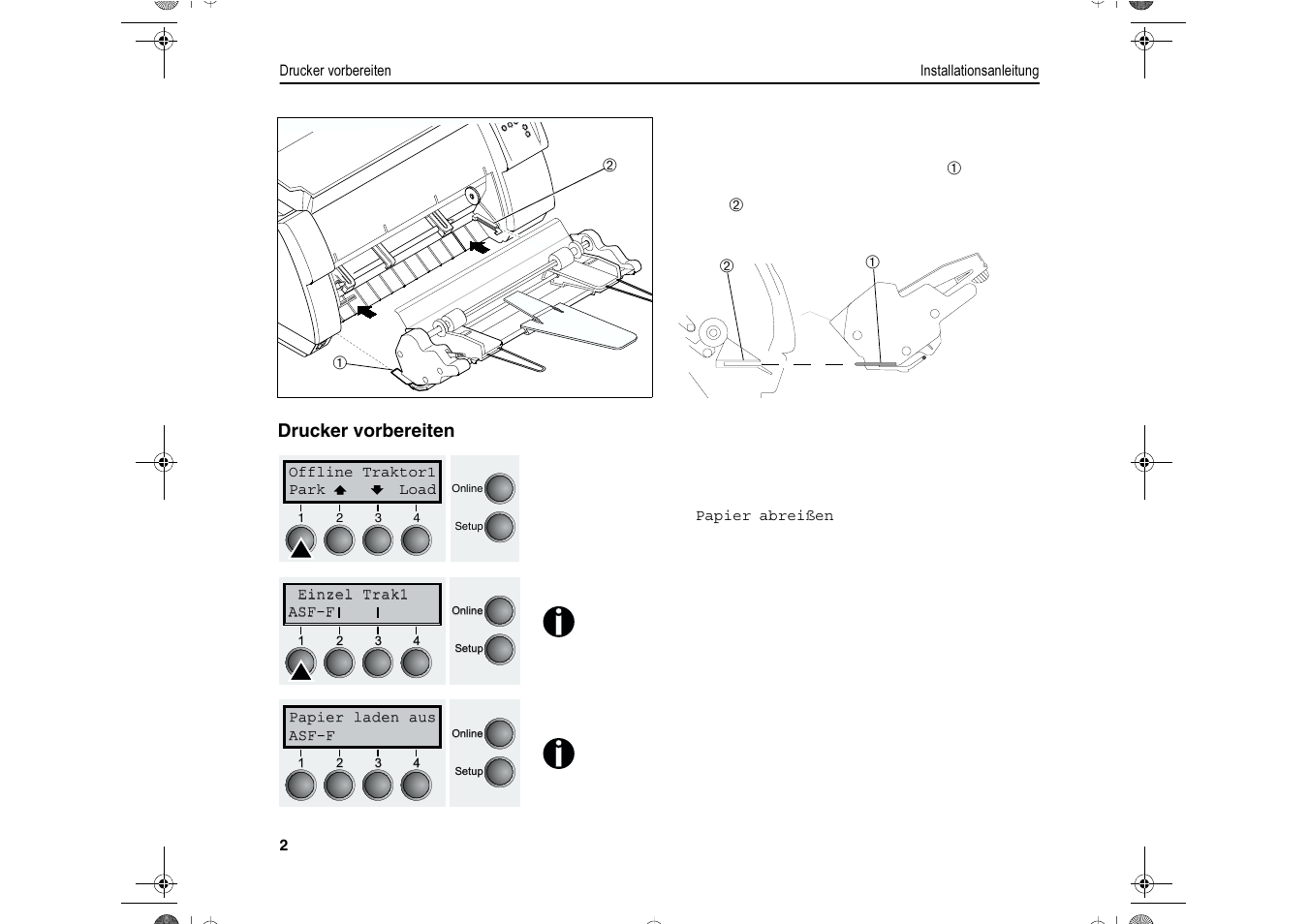 Dascom T2280+ User Guide Automatic Sheet Feeder, Front User Manual | Page 8 / 24