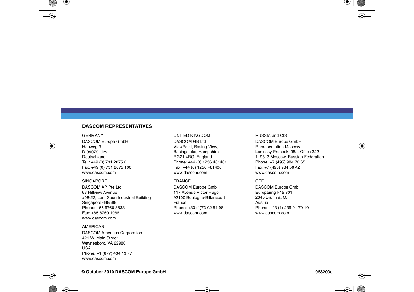 Dascom T2250 Quick Start Guide User Manual | Page 30 / 30