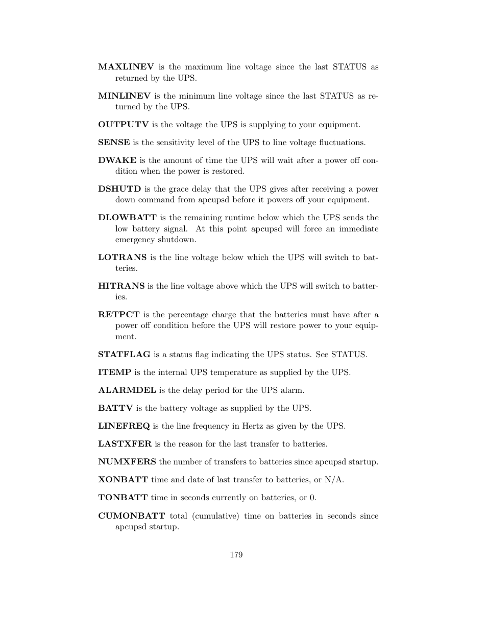 APC UPS control system User Manual | Page 180 / 233
