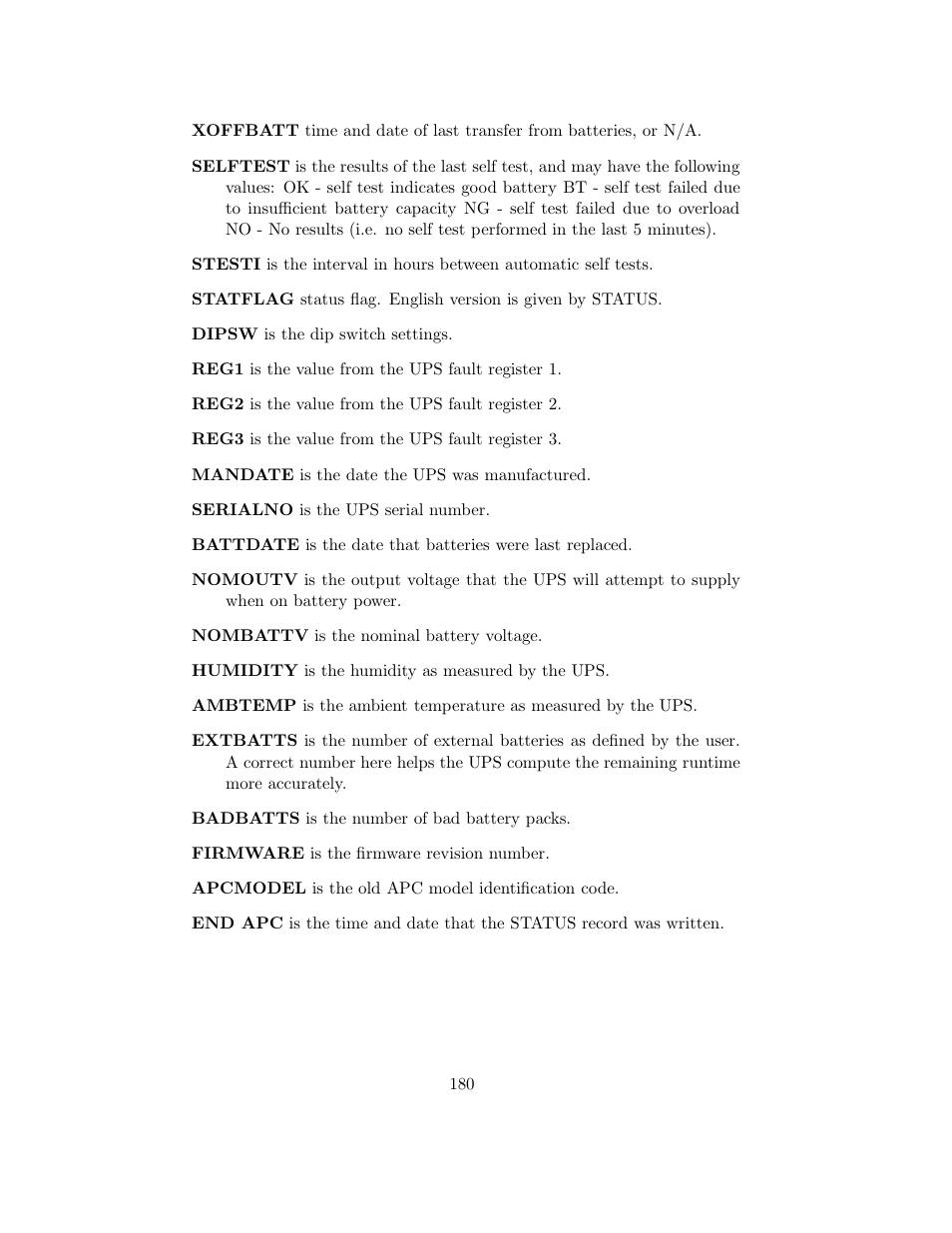 APC UPS control system User Manual | Page 181 / 233