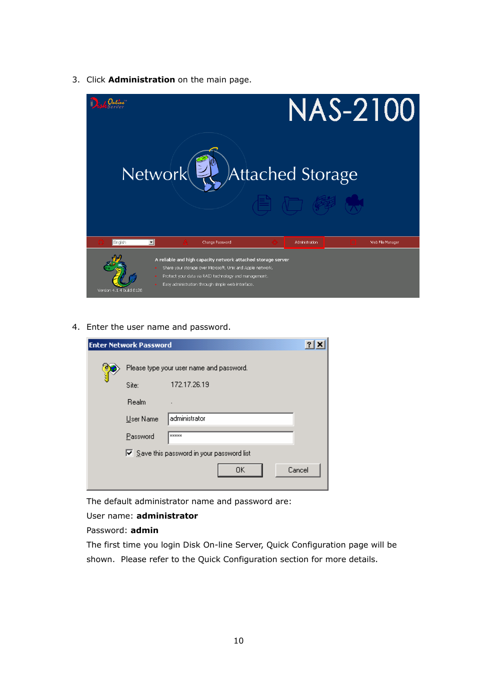 APC Disk On-line Server NAS-2100 User Manual | Page 10 / 112