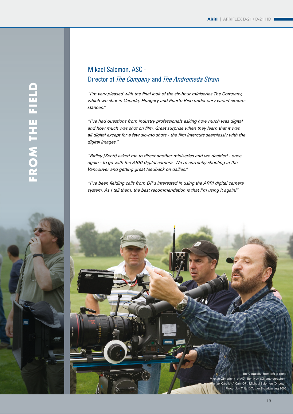 ARRI ARRIFLEX D-21 User Manual | Page 19 / 24