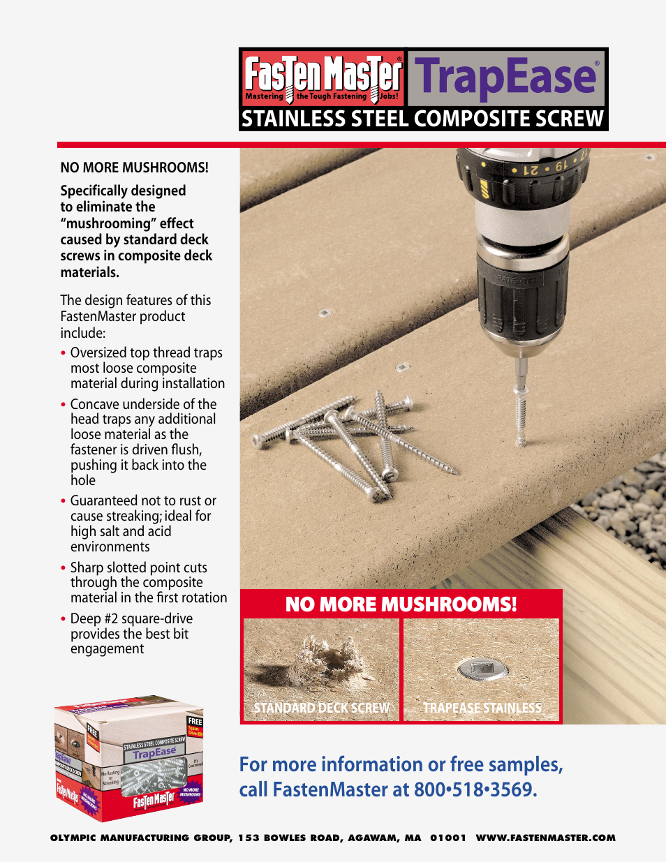 FastenMaster TrapEase Stainless Steel User Manual | 2 pages