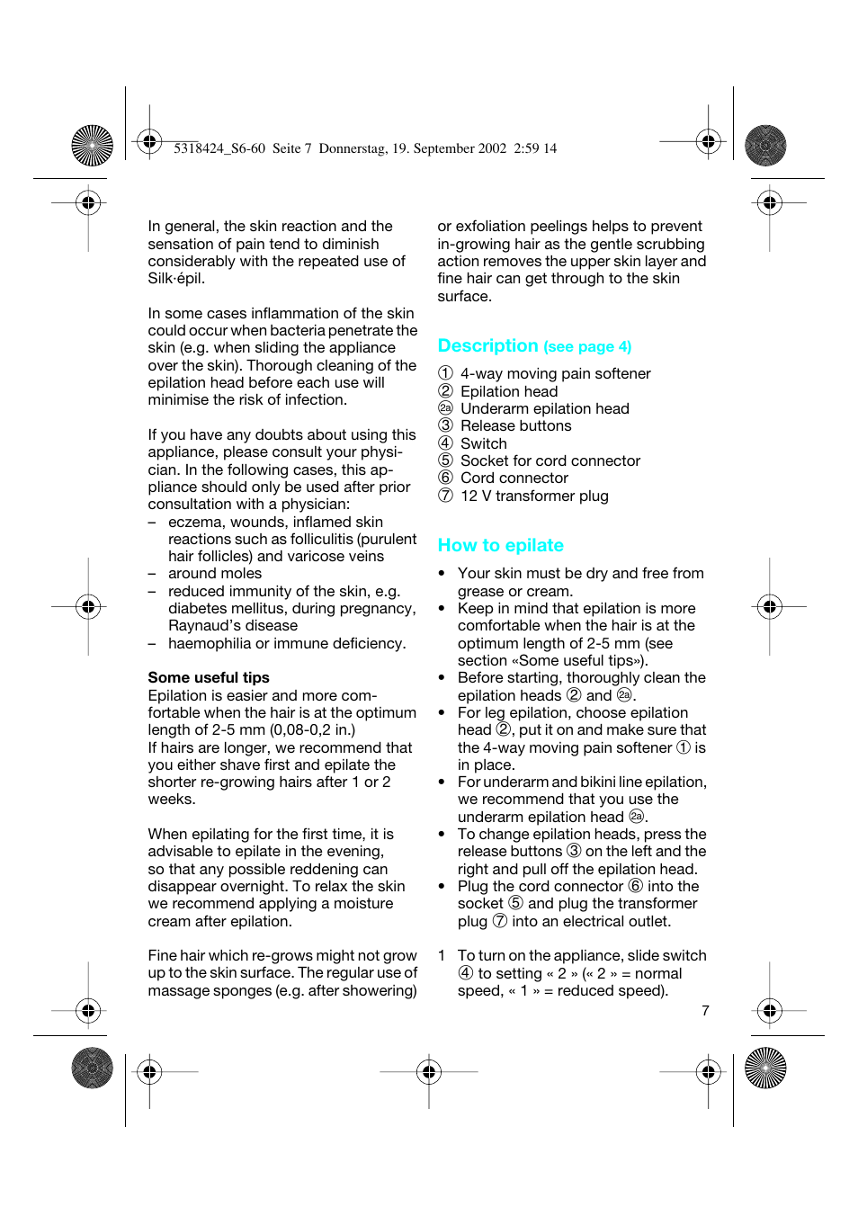 Braun 3790 User Manual | Page 6 / 55
