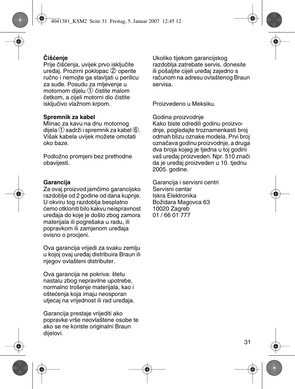 Braun 4041 User Manual | Page 31 / 43