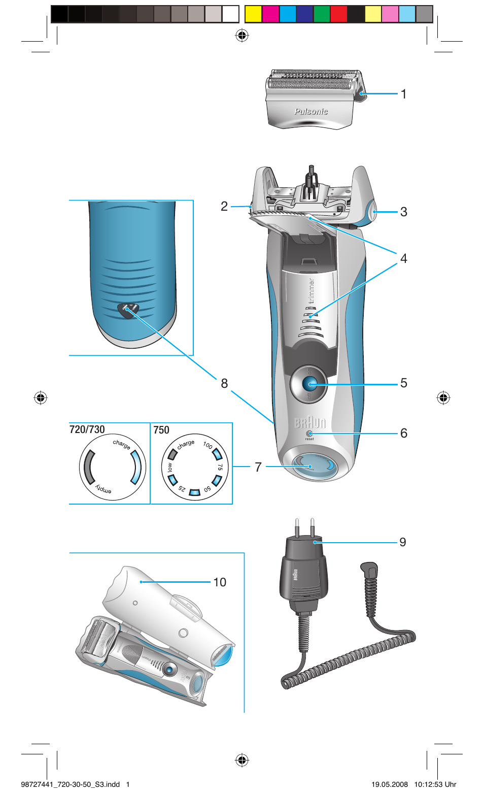 Braun 750 User Manual | Page 3 / 61