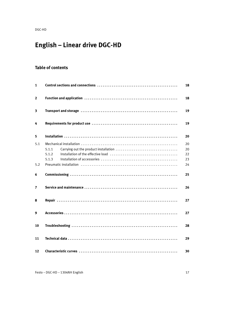 Festo DGC-HD User Manual | Page 17 / 88