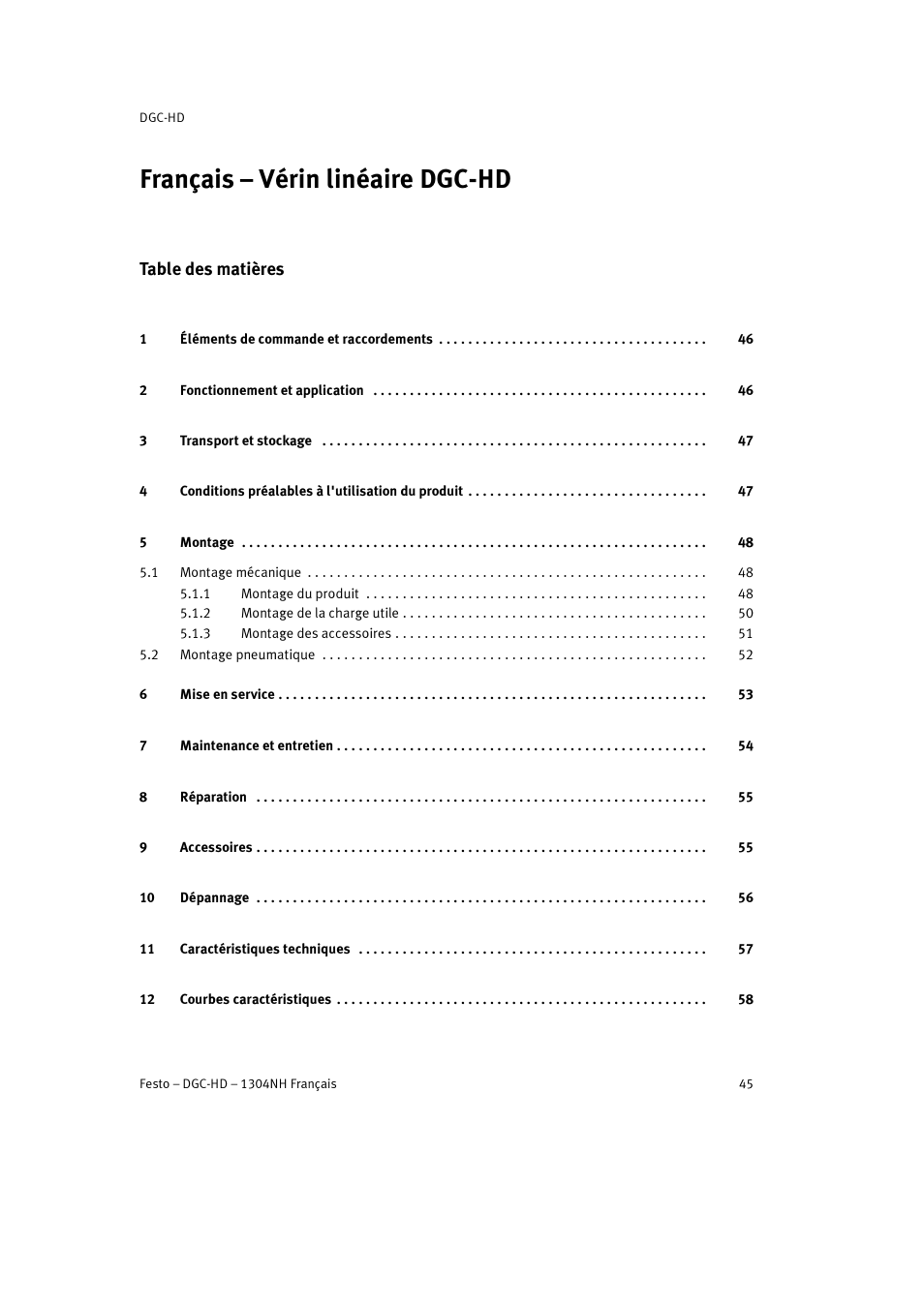 Festo DGC-HD User Manual | Page 45 / 88