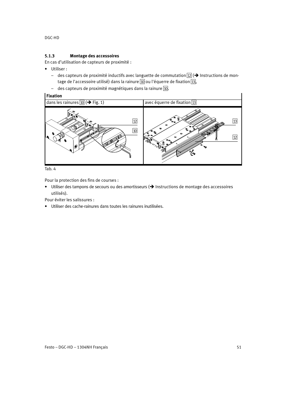 3 montage des accessoires | Festo DGC-HD User Manual | Page 51 / 88