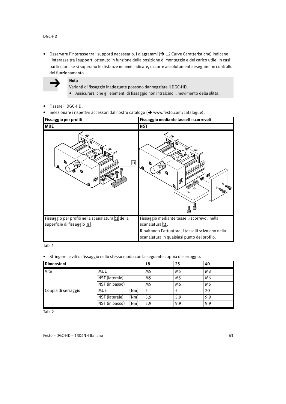 Festo DGC-HD User Manual | Page 63 / 88