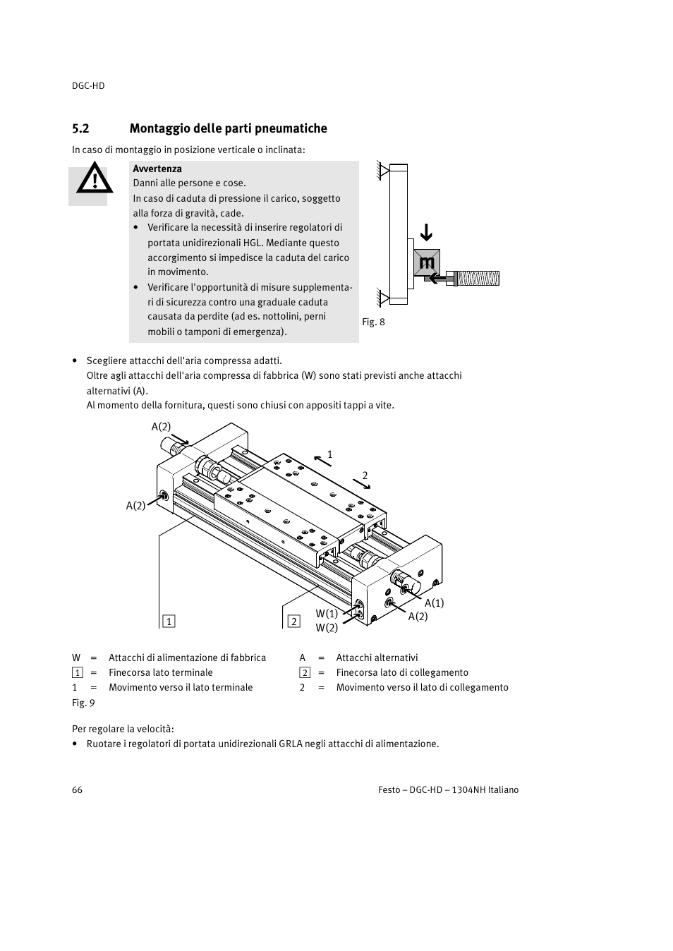 2 montaggio delle parti pneumatiche | Festo DGC-HD User Manual | Page 66 / 88