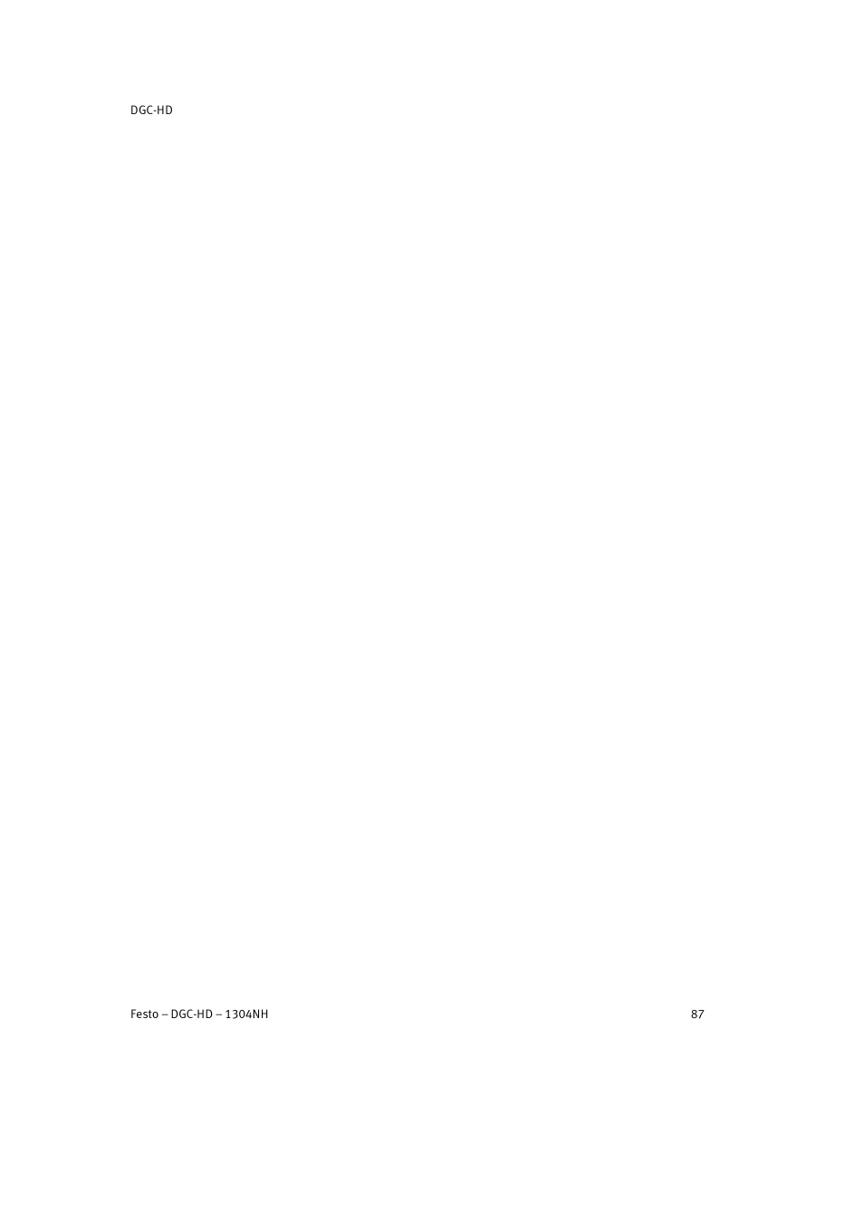 Festo DGC-HD User Manual | Page 87 / 88