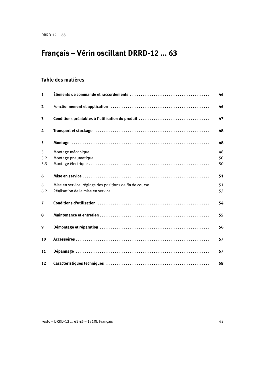 Festo DRRD-12 ... 63 User Manual | Page 45 / 88