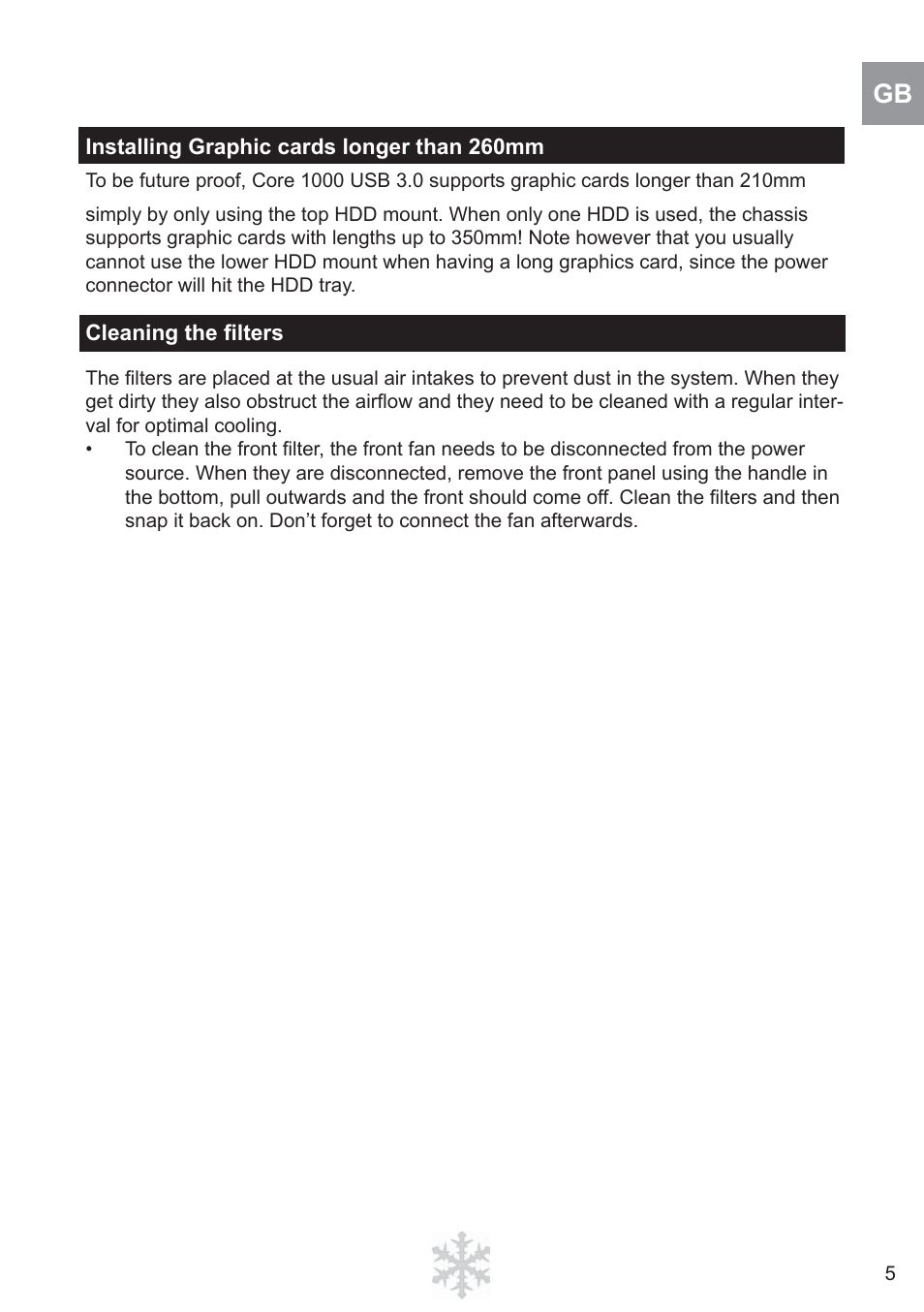 Fractal Design Core 1000 USB 3_0 User Manual | Page 7 / 38