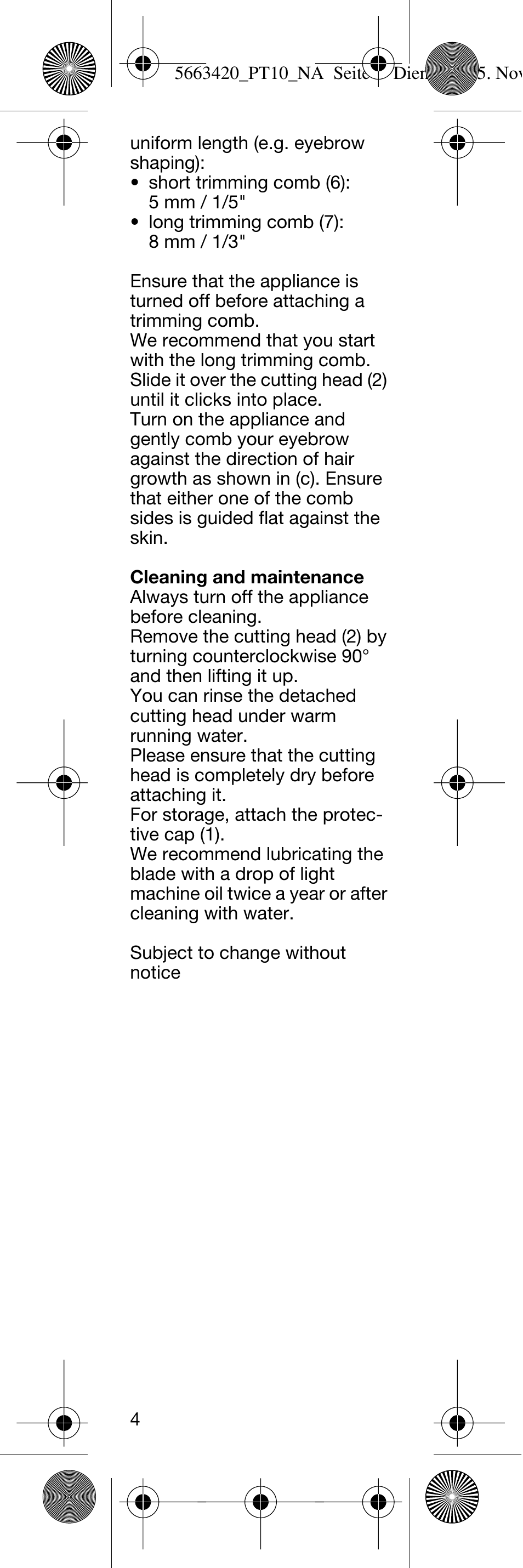 Braun PT10 User Manual | Page 4 / 12