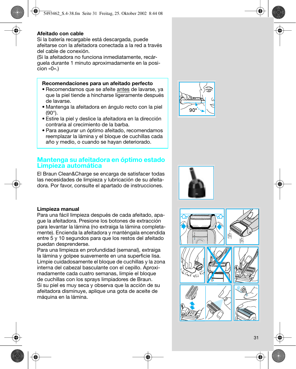 Braun 5493 User Manual | Page 31 / 38