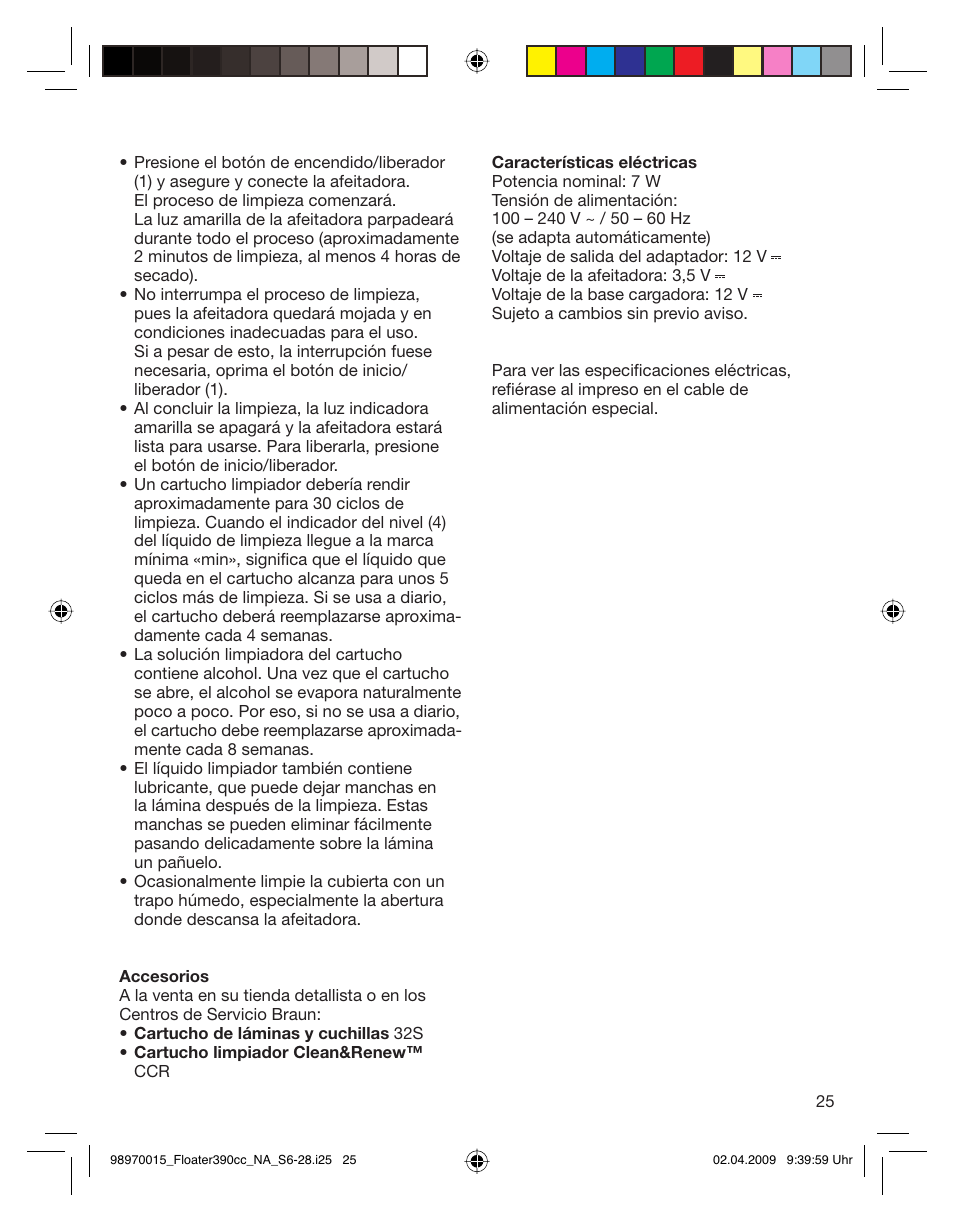 Braun 5772 User Manual | Page 25 / 26