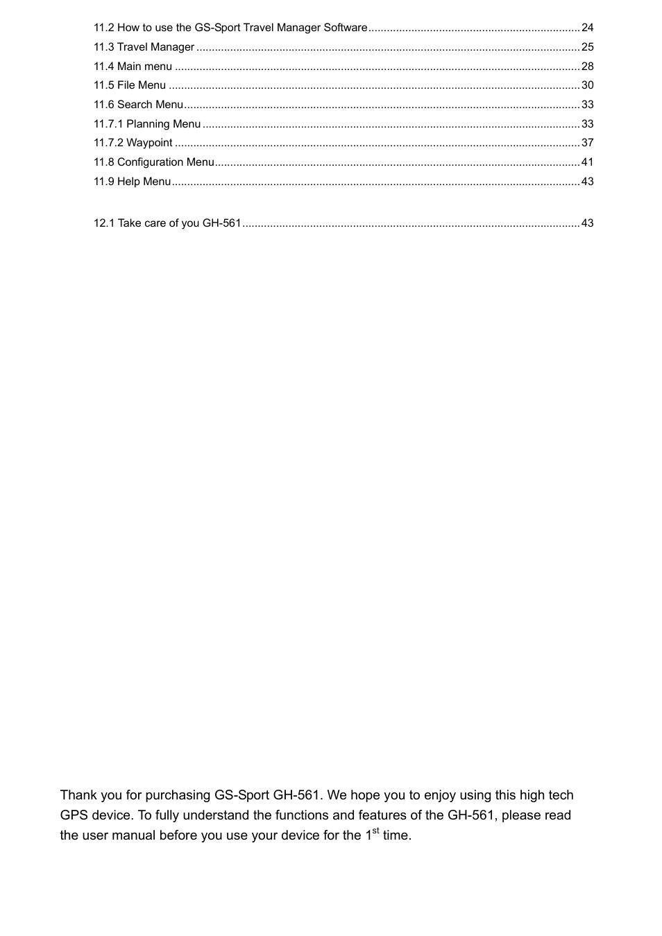 GLOBALSAT GH-561 User Manual User Manual | Page 3 / 48
