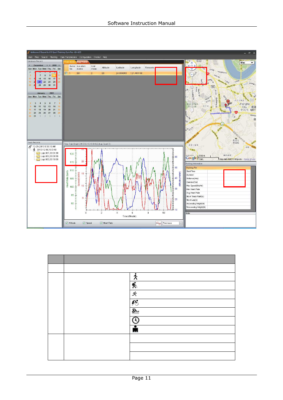 GLOBALSAT Training Gym Pro v1.2 Instruction Manual User Manual | Page 11 / 39