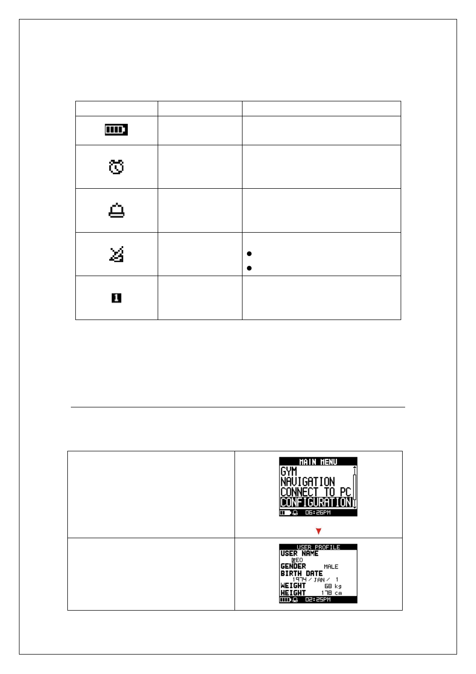 Symbol explanation, Configure personal setting before training | GLOBALSAT GH-625XT v3.0 Quick Start User Manual | Page 5 / 17