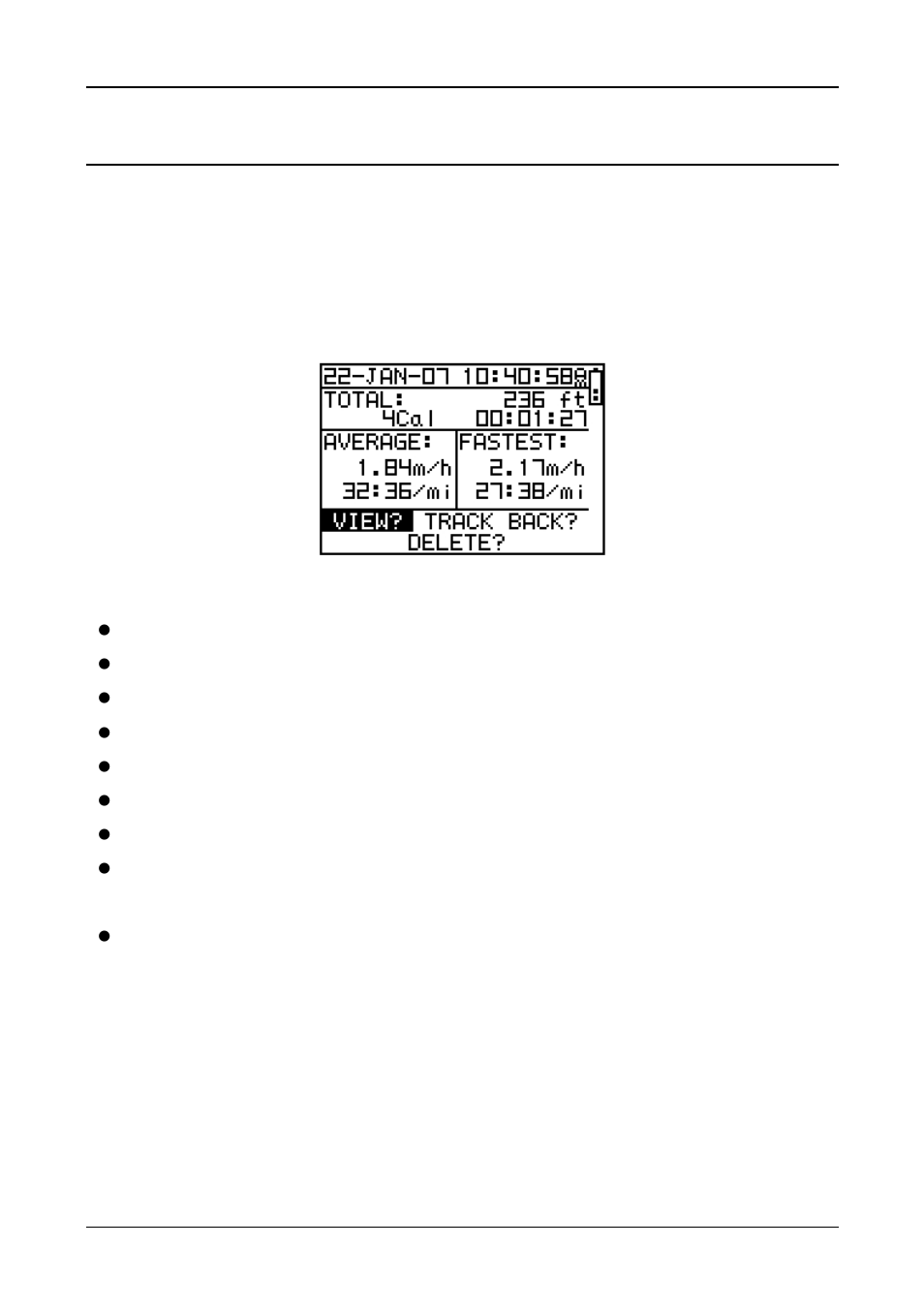 Activity, Display/delete the training data | GLOBALSAT GH-615 User Manual User Manual | Page 16 / 52