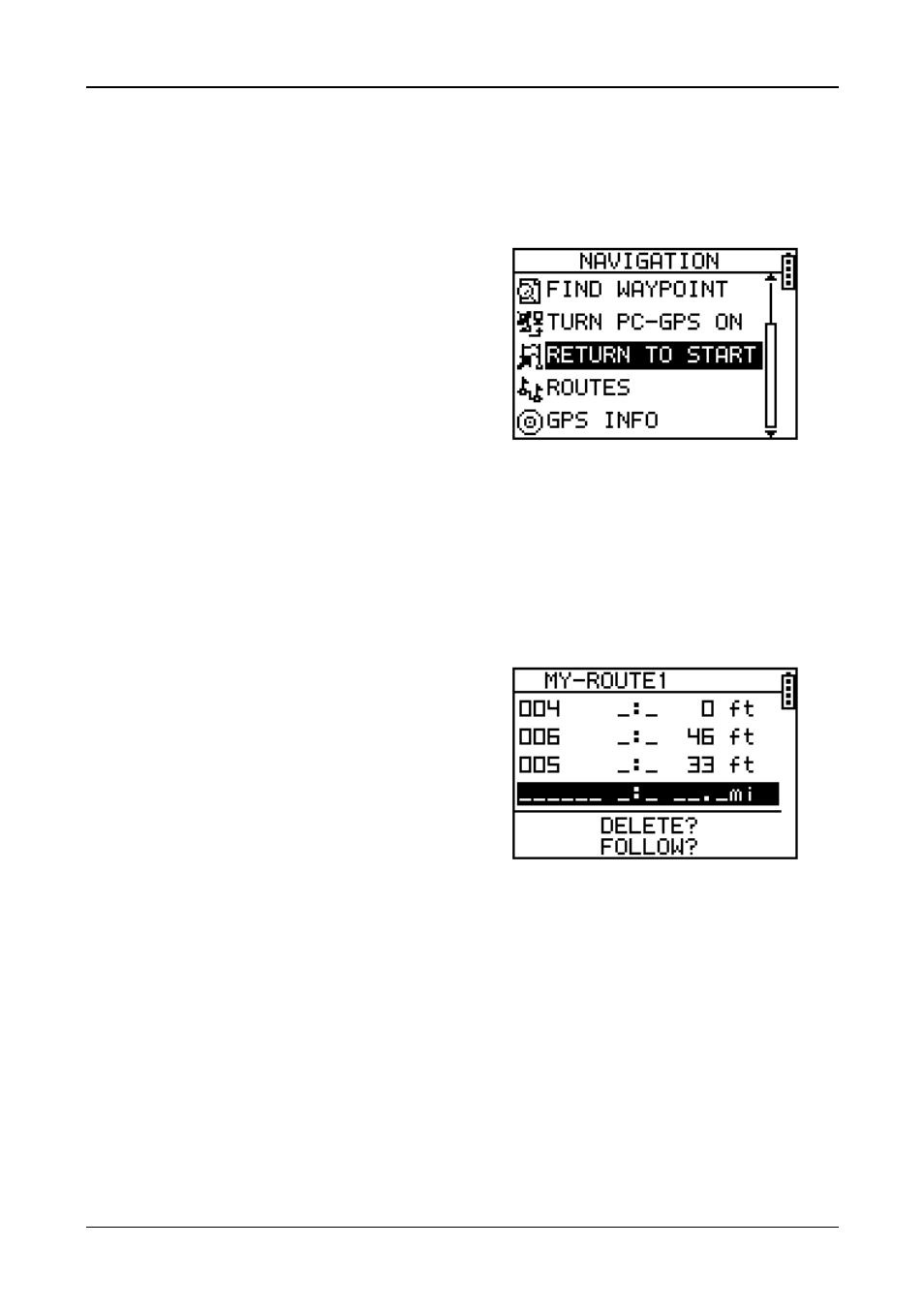 Return to start, Create a route | GLOBALSAT GH-615 User Manual User Manual | Page 22 / 52
