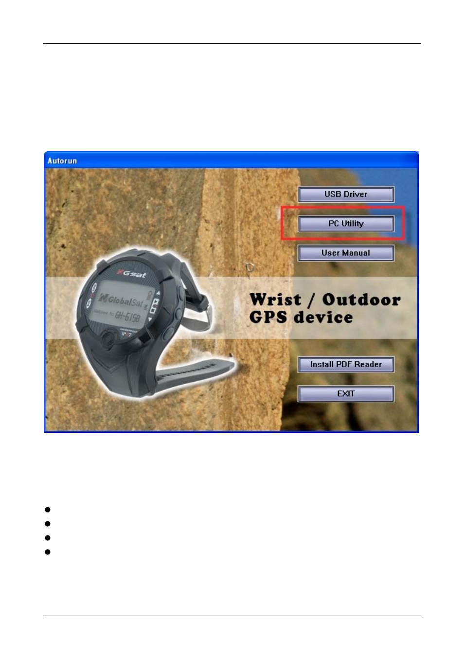 Install pc utility, System requirement | GLOBALSAT GH-615 User Manual User Manual | Page 33 / 52