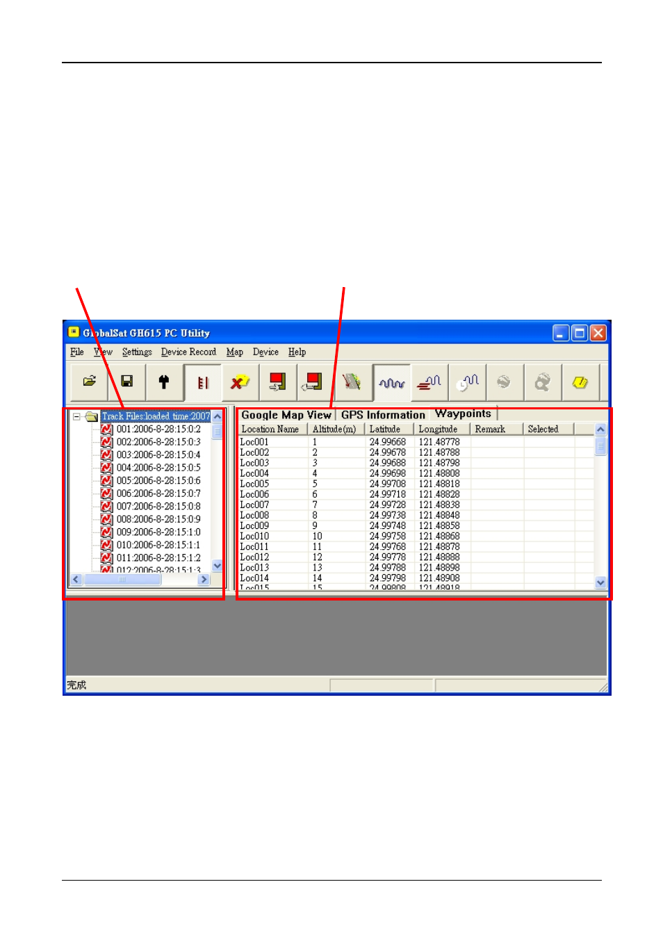 Download data from gh-615 | GLOBALSAT GH-615 User Manual User Manual | Page 38 / 52