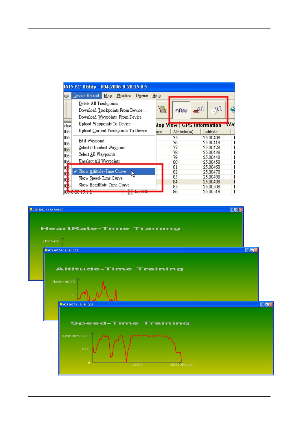 View statistic curve | GLOBALSAT GH-615 User Manual User Manual | Page 42 / 52