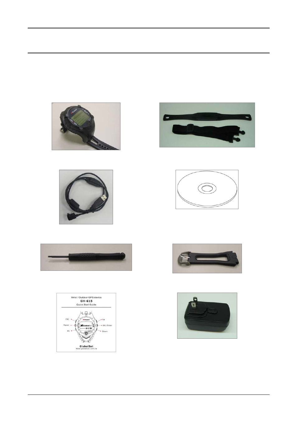 Hardware overview, Package contents | GLOBALSAT GH-615 User Manual User Manual | Page 7 / 52