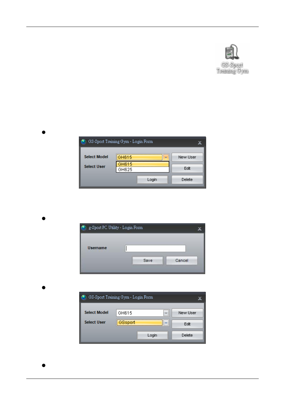 2 how to use gs-sport training gym | GLOBALSAT GH-615 PC User Manual | Page 5 / 22
