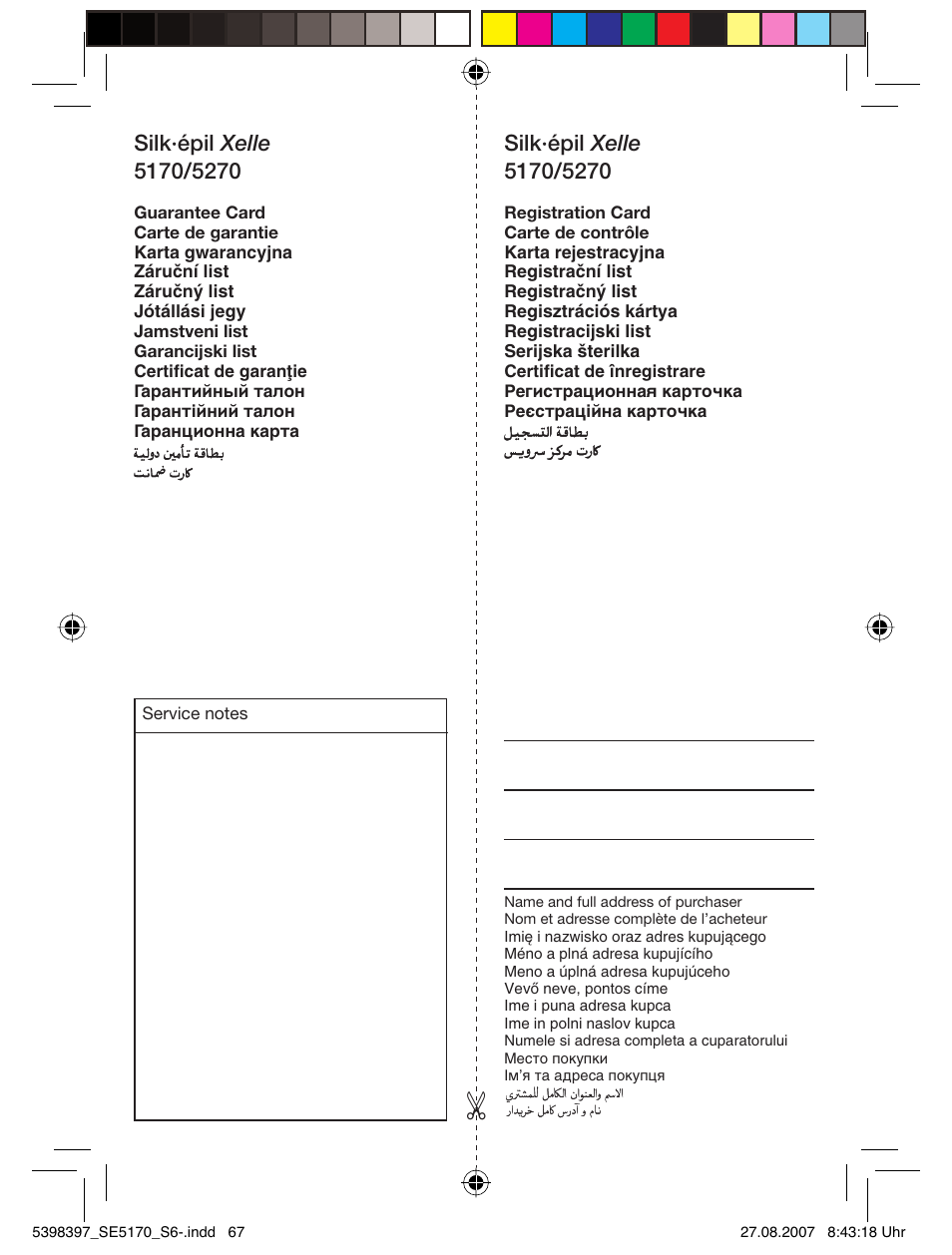 Braun 5270 User Manual | Page 66 / 67